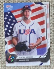 Clayton Kershaw 2026 Topps Now World Baseball Classic Team USA Card