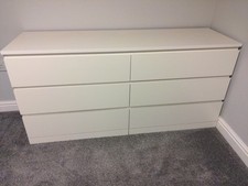 IKEA Malm Chest of 6 Drawers, White