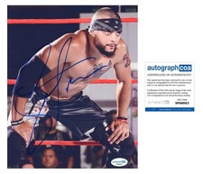 Mike Santana AUTOGRAPH Signed TNA World Champion Wrestling AEW 8x10 Photo C ACOA