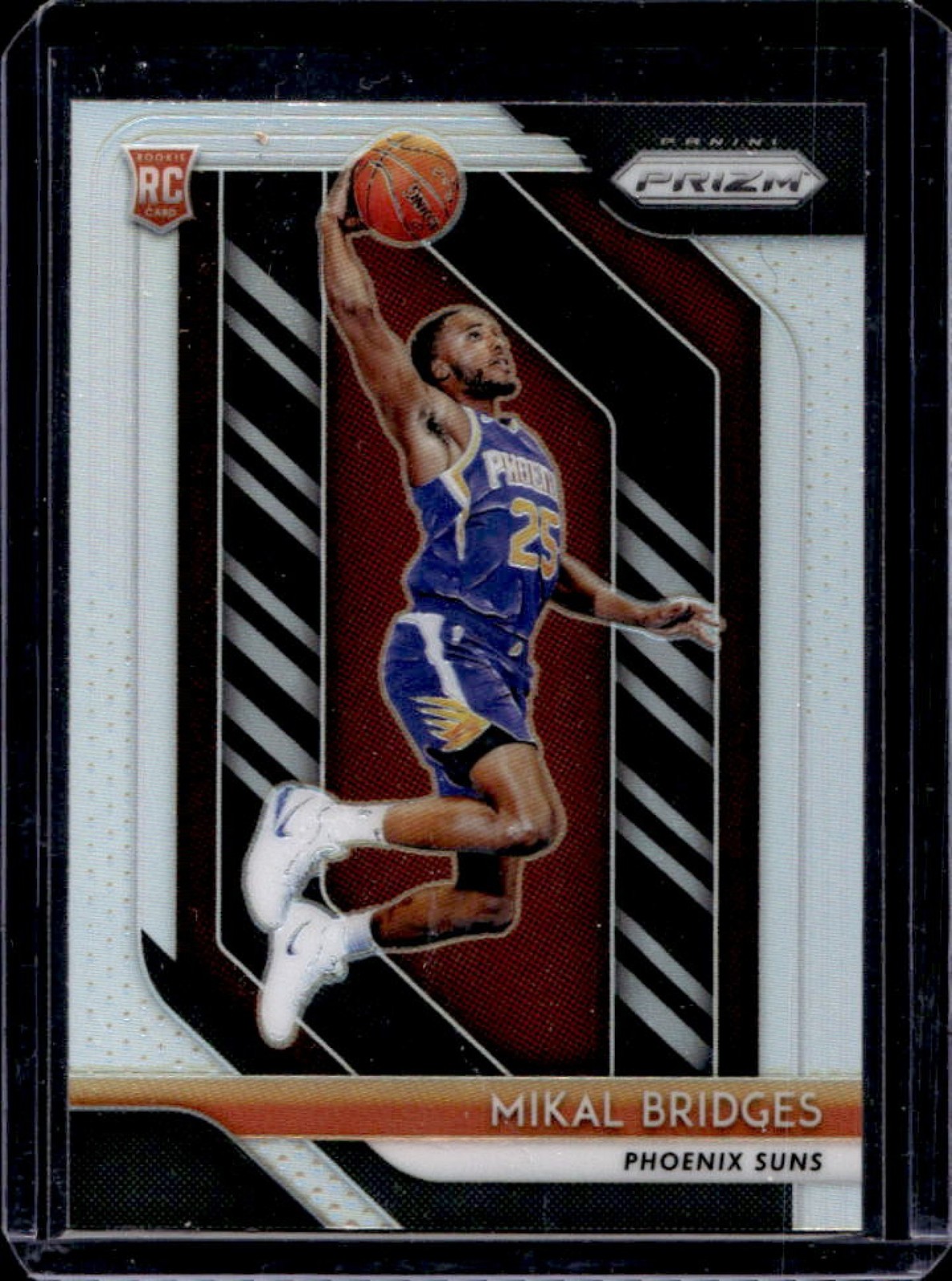 2018-19 Panini Prizm Mikal Bridges RC Prizm Silver Rookie #289 Suns