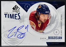 2010-11 SP Authentic Sign of the Times Zach Bogosian ST-ZB Auto 0435