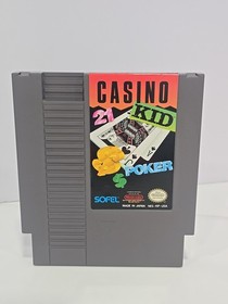 Casino Kid Video Game NES Includes OEM Nintendo Rental Case 1989