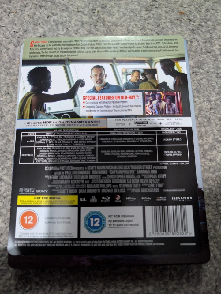 Captain Phillips 4K UltraHD + Blu-ray, Steelbook - Image 2 of 4