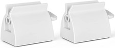 2Pcs Rolling Tube Toothpaste Squeezer Toothpaste Seat Holder Stand for Bathroom