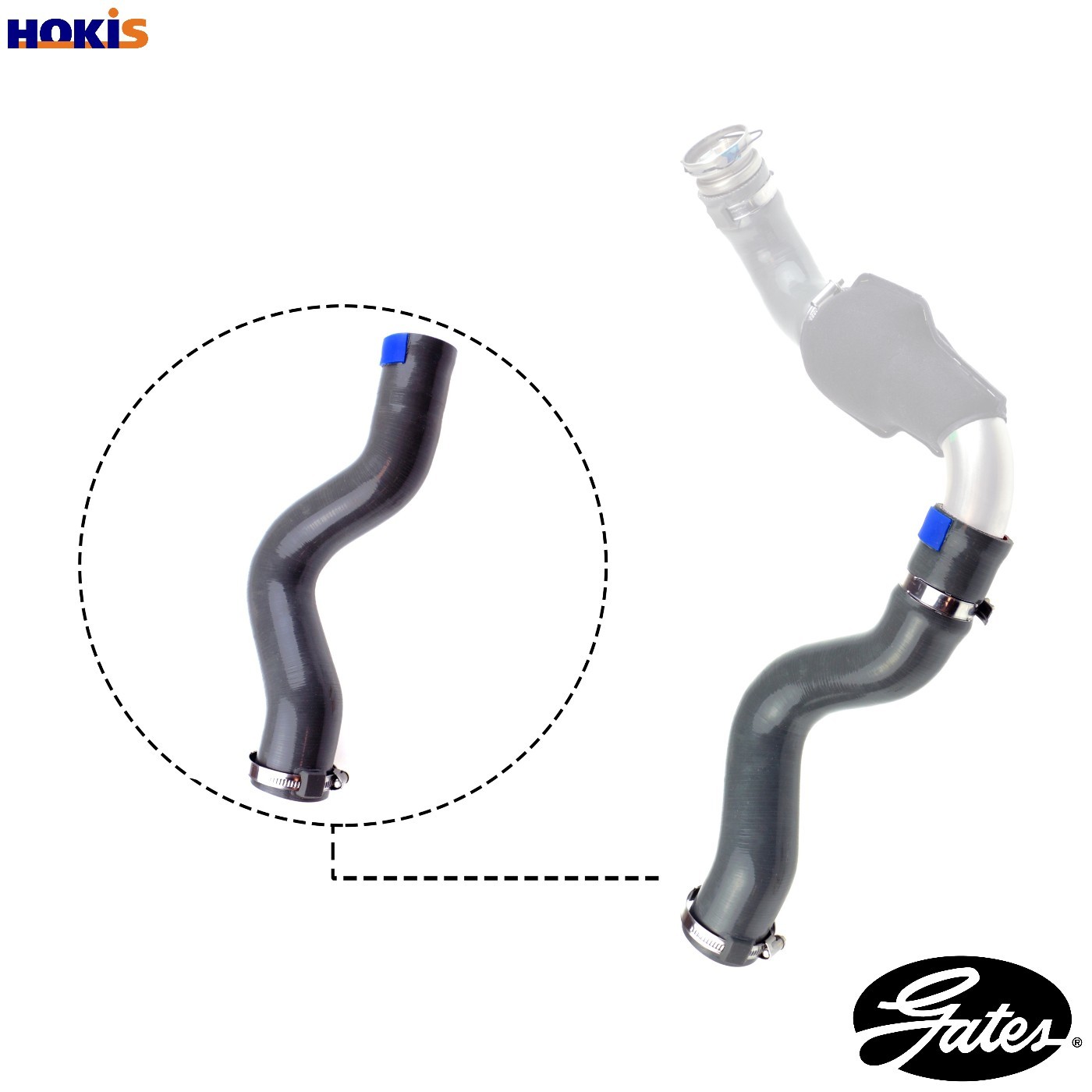 Air duct pipe Silicone 09-0535 GATES for RENAULT OPEL - Image 10