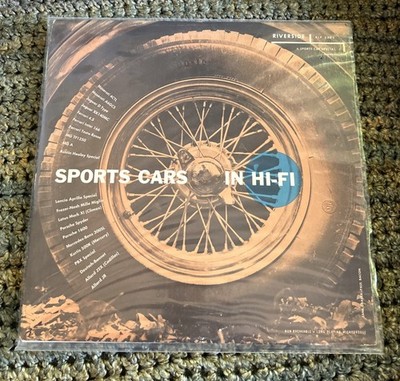 1957 Sports Cars in Hi-Fi Vinyl Lp RIVERSIDE Records RLP 5002 NICE! White Label
