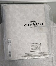 NWT Coach Notebook In Chalk Signature Coated ...