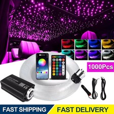 1000PC Car Home Headliner Star Light Kit Roof Twinkle Ceiling Lights Fiber Optic