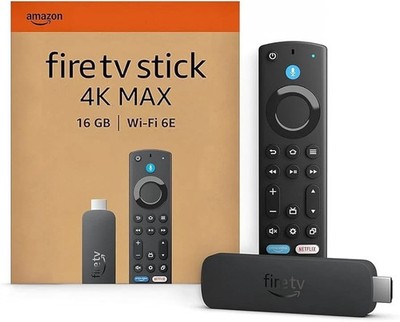   Fire TV Stick 4K Max Ultra HD 2. Gen. Wi-Fi 6E Dolby Vision Alexa Amazon NEU 