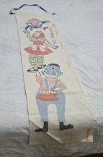  Hand-Crafted Embroidered Cross Stitch Humpty Dumpty  Fairy Tale Height Chart