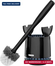 Toilet Bowl Brush and Holder, Premium Quality, with Solid Handle and Durable Bri