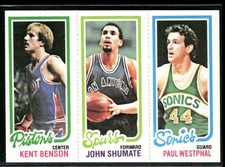 1980-81 Topps Paul Westphal, Kent Benson, John Shumate #229-212-84 ~ NM-MT ~