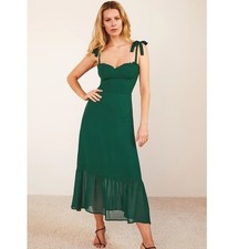 Reformation Nikita Midi Dress in Emerald 2