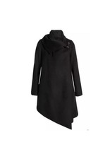 All saints City  Monument Black Wool Blend Co...