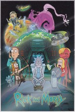 Rick And Morty - Poster Toilet Adventure  Size: 24" x 36"  LAMINATED 