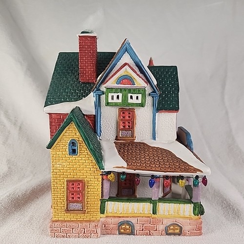 House Lemax Dickensville Collectibles Rainbow Kindergarten Lighted 45118 1994 - Picture 4 of 10