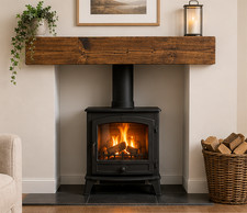 Wooden Mantel Shelf 3" x 9" Floating Beam Fire Surround Solid Timber Handcrafted