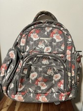 Bananafish Studio Floral Back Pack Diaper Bag, Infant, Toddler, Unisex Gray Pink