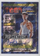 2024 Leaf Metal Pop Century Dark Blue Crystals 3/6 Lorenzo Lamas Auto 1u0