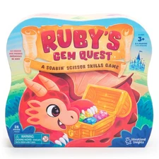 Ruby's Gem Quest - Preschool Fine Motor Board Game for Kids, Learning Scissor...