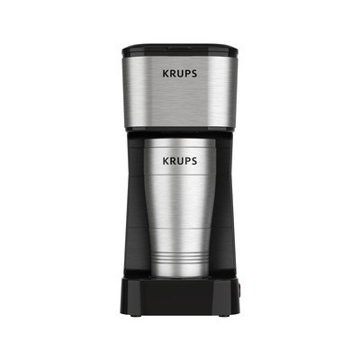 KRUPS: 2 Cup Coffee Maker, Simply Brew Stainless Steel Single Serve Drip Coff...