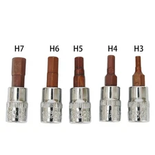 5PCS 1/4 Inch Screwdriver Bit Socket Set Hex  Screw Driver Bits Sockets H3-H7