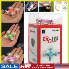 CX-10 Mini RTF Drone 2.4G 4CH 6 Axis LED Quadcopter Pocket Aircraft RC Model Kit