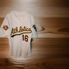 2001 Game Issued Rawlings Oakland Athletics Jason Giambi Jersey Size 50 Auto MLB