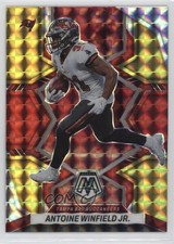 2022 Mosaic Choice Fusion Red & Yellow Prizm 16/80 Antoine Winfield Jr #235 2h5