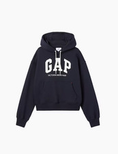 NWT Gap  Victoria Beckham Heavyweight French Terry Hoodie Navy Large