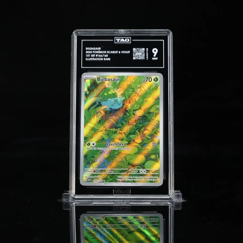 Bulbasaur 166/165 Sv: Scarlet & Violet 151 Holo TAG 9 Mint