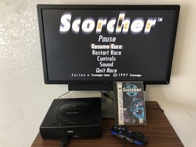 Scorcher Sega Saturn CiB 1996 Scavenger Official Racing Action Tested Works