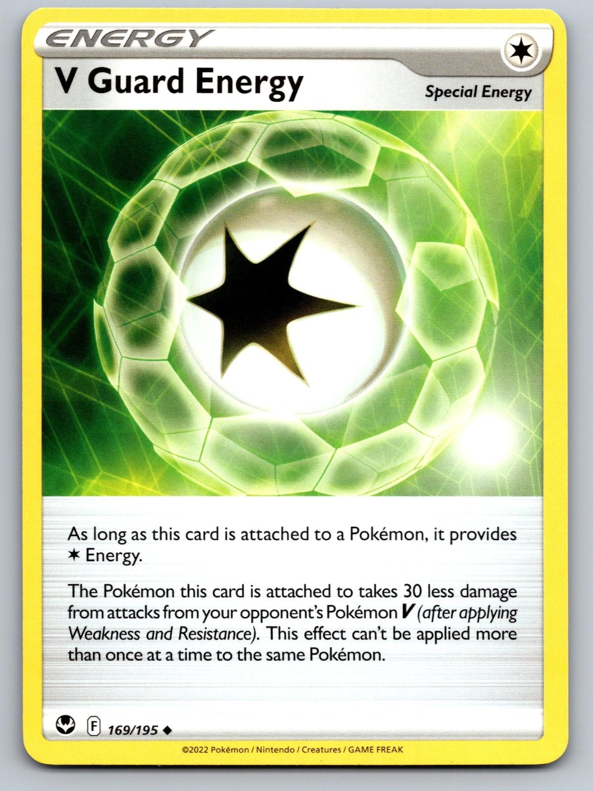 V GUARD ENERGY 169/195 UC POKEMON SILVER TEMPEST NM/M