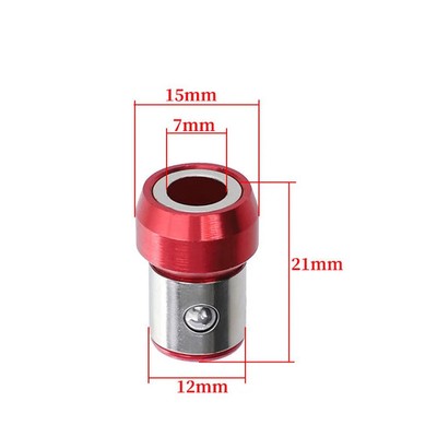 Magnetische Schraubendreher Bit Set 7 mm aus Metall, inkl. Magnetring,