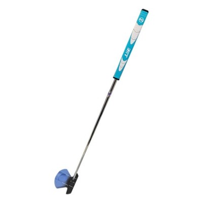 Mallet-Putter strukturierte Oberfläche Golf-Putter Chromschaft