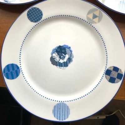 TAITU BLUBIANCO Plate 26.5cm 5 Set Emilio Bergamin | eBay