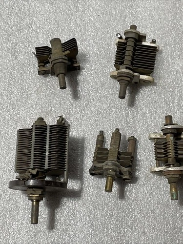Vintage Brass Plate Tuning Capacitor ( Lot ) 