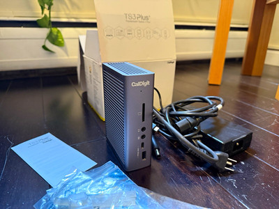 CalDigit TS3 Plus Thunderbolt 3 Docking Station Gray w/ Power Adapter, USB-C