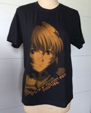 COSPA Evangelion Rei Ayanami Graphic T-Shirt Schwarz Größe M Neu Mit Etikett