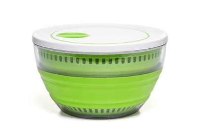 PrepWorks 4 Qt Collapsible Salad Spinner   Space-Saving, BPA-Free, Easy-to-Us...