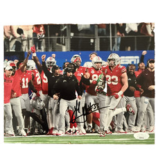 JACK SAWYER Signed Ohio State 8x10 Photo JSA CD66042 Steelers Rookie Star
