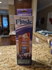 Smuggle Your Booze Stealth Flask Hawaiian Sunscreen Lotion 10 oz. New