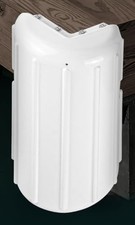 Dock Bumpers Dock Corner Bumper Fender Marine Boat Dock Bumpers 1Pack - White