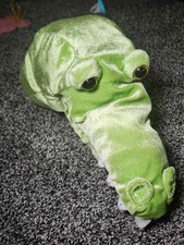 Lakeshore Crocodile Hand Puppet Plush Green Alligator Puppet Educational Toy rar
