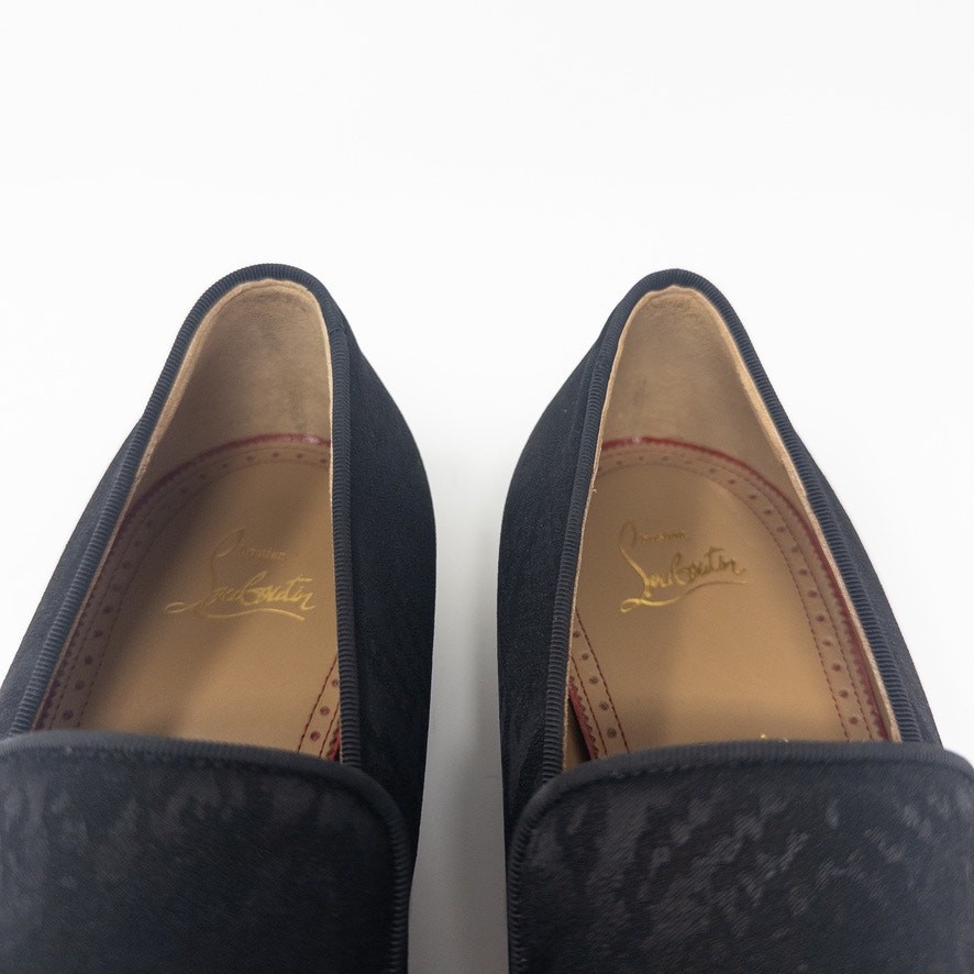 Christian Louboutin Spooky Mens Loafers with Spikes Black 42  display picture 2
