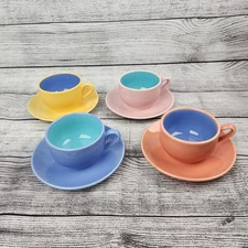 Lindt-Stymeist Colorways Demitasse Espresso Cups Saucers