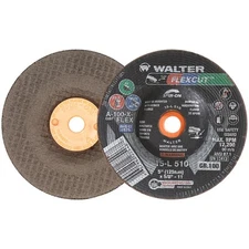 Walter 15L510 5x5/8-11 Flexcut Spin-On Grinding Wheels Type 29S Grit 100 25 pack