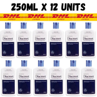 Restoria Discreet Colour Restoring Cream [250ml x 12] Grey Hair -DHL Express