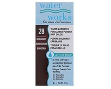 Waterworks Water Activated Permanent Powder Hair Color 28 Burgundy 0.21 oz