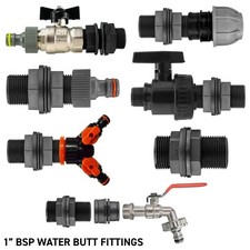 1"BSPM WATER STORAGE TANK/WATER BUTT/IBC CONNECTOR,TAPS,FITTINGS &ACCESSORIES